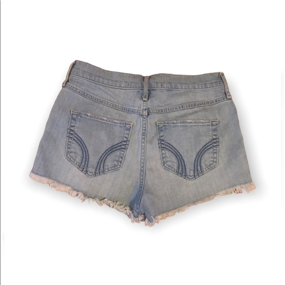 Hollister Highrise Short Shorts w/ Lace Trim - Picture 3 of 6
